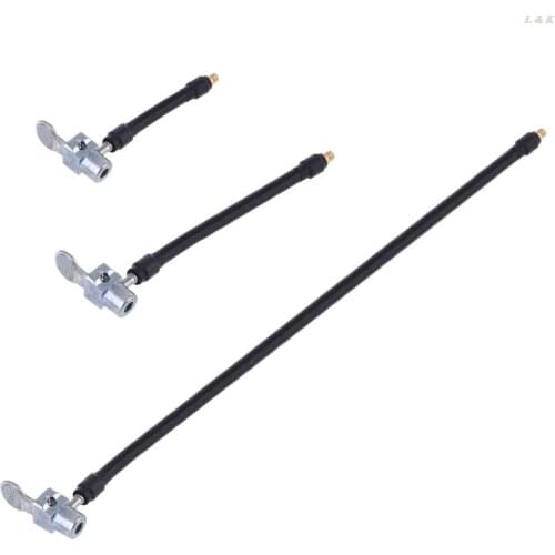 Air Inflator Hose Adapter Locking Air Chuck with Hose for Bike Motor Car Tire PXPC