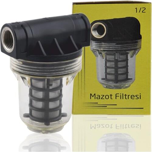 High Quality! 5 "Transparent Whole House Water Filtration System With 5 İnch Washable Filter Diesel Oil , Oil Filter