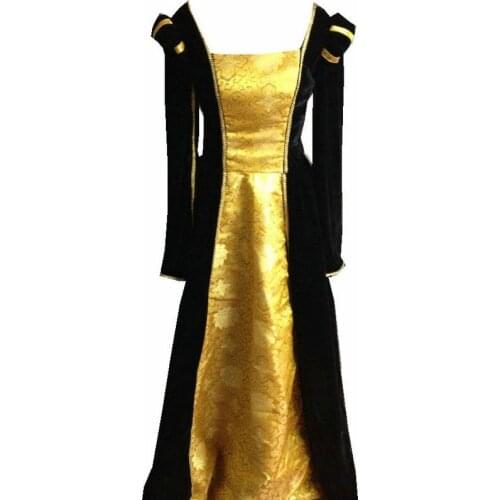 D-019 Victorian Gothic/Civil War Southern Belle Ball Gown Dress Halloween Vintage loose dresses Sz US 6-26 XS-6XL