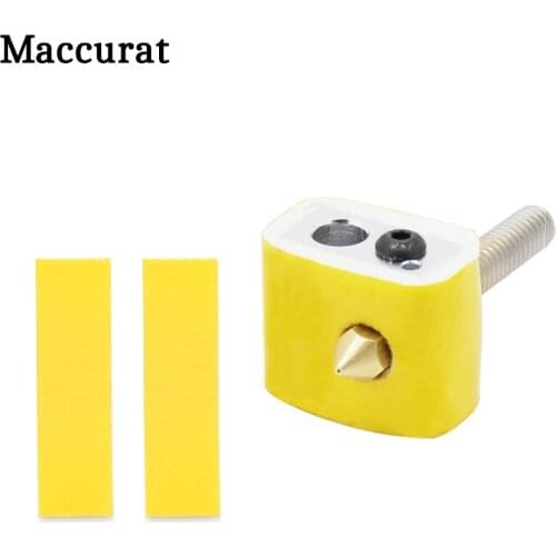 10pcs 3mm Thickness Heated Block protection Cotton Heat Insulation Part For MK8 MK9 Extruder 3D Printer High temperature cotton