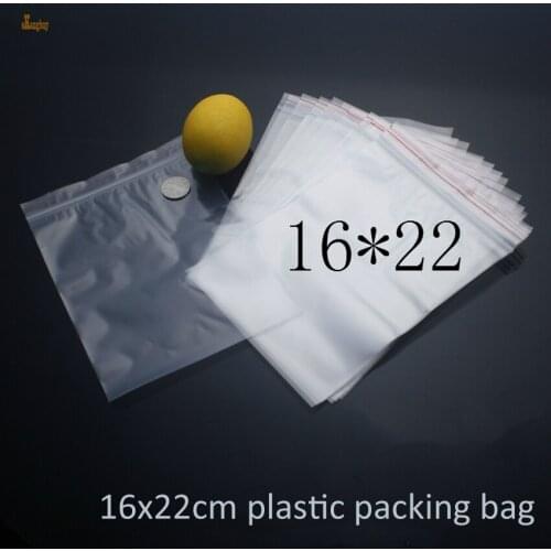 2018 Rushed Free Shipping 100pcs Size: 16x22cm Packaging Zipper Lock Recycle Plastic Bags, Pe Transparent Clear Bags