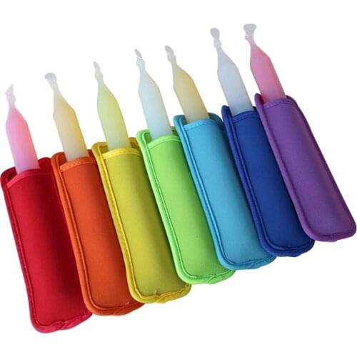 50Pcs Popsicle set Pop Ice Sleeves Freezer Pop Holders