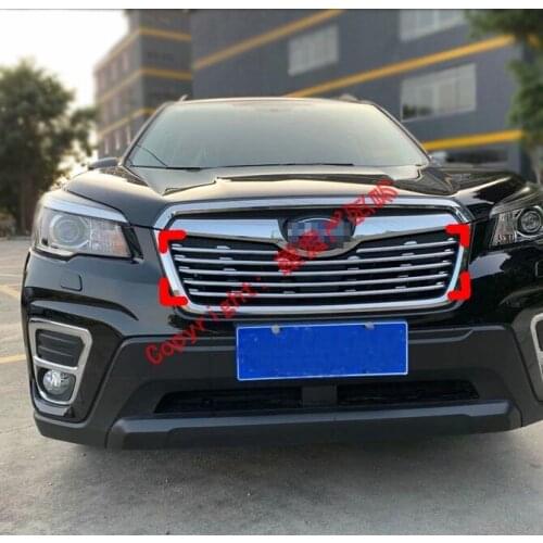 ABS Chrome Front Grille Around Trim For Subaru Forester SK 2018 2019