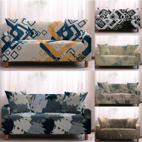 Nordic Style Geometry Pattern Sofa Cover Elastic Sofa Slipcovers Corner Sofa Towel Couch Cover Sofa Covers for Living Room