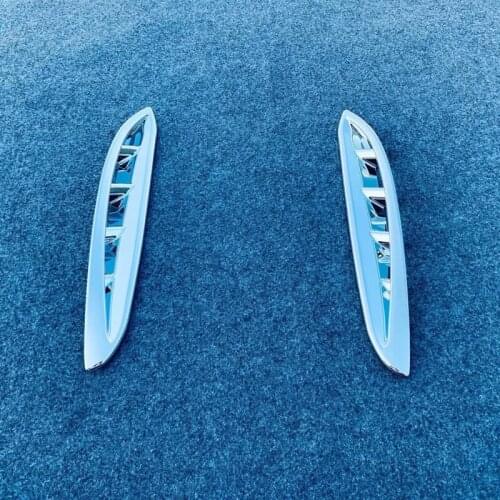 For Toyota Harrier Venza 2020 2021 ABS Chrome Front Fog Lamp Grille Decoration Fog Lamp Frame Cover Trim Front Face Accessories