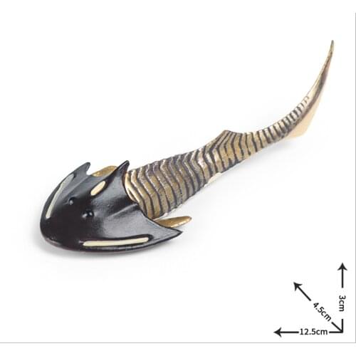 Cephalaspis Figure Fish-shaped Animal Model Decor Collector Kids Gift Toy Sea Life Simulation Figure Educational Collection