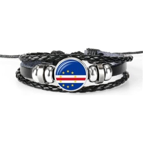 Hot sale Brunei, Myanmar, Cape Verde, Czech Republic, Central African Republic, Costa Rican flag bracelet, hand-woven bracelet