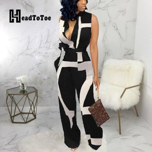 Colorblock Tied Waist Sleeveless Rompers Women Jumpsuit One Piece Overalls