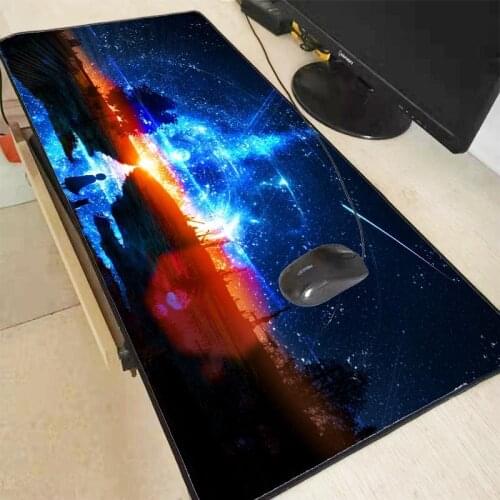 Starry Sky Anime Mousepad Colorful Lockedge Mouse Mat Keyboard Mat Table Mat Desk Mat for Notebook Laptop Gamer Mousepad
