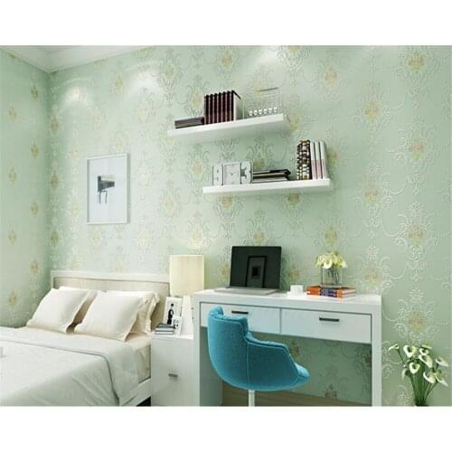 Beibehang hudas beauty Non-woven warm European pastoral big flower 3D bedroom living room full TV background flower wallpaper