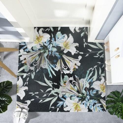 Beautiful Doormat Living Room Mat Kitchen Mat Bath Mat Custom Mat Carpet Entrance Door Mat Carpet Can Be Cut PVC Anti-slip Mat