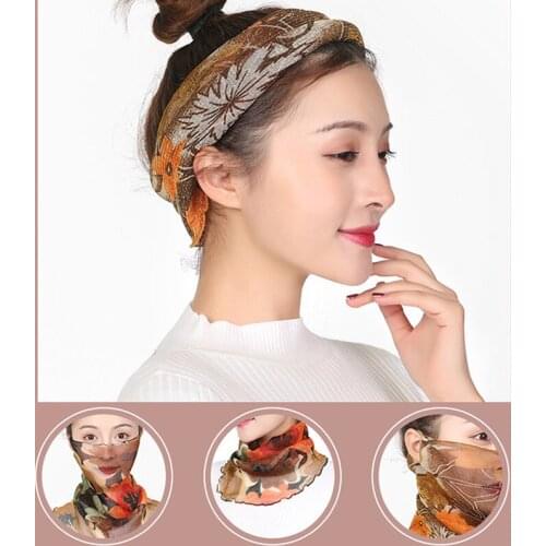 Summer Outdoor Full Face Breathable Chiffon Protector Windproof Mask Sun-proof Equipment Women Accessor