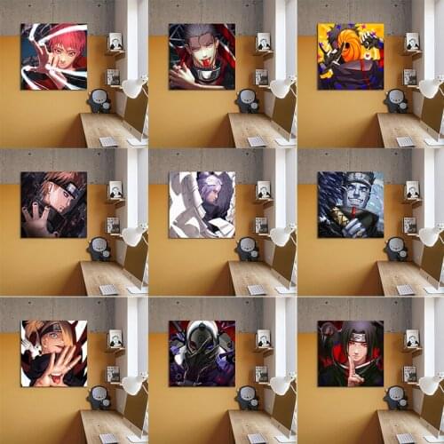 New Designs Famous Japanese Anime Naruto Poster Canvas Painting Mural Wall Picture Living Room Bedroom Home Decoration
