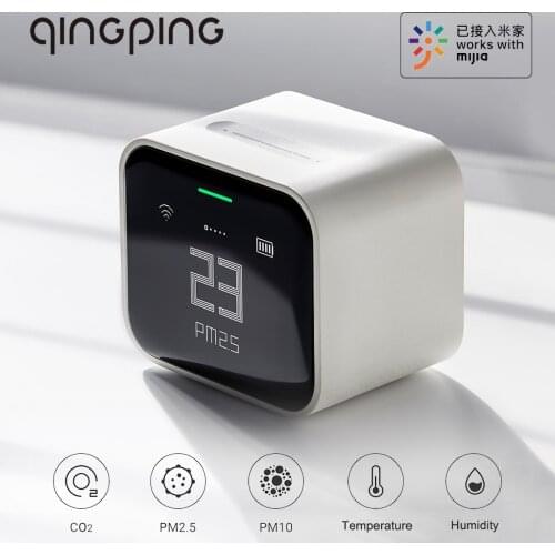 Original Qingping Air Detector Lite Retina Touch IPS Screen Touch Operation PM2.5 Mi Home APP Air Monitor Work For Apple Homekit