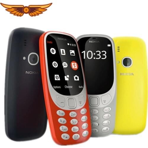 Original Nokia 3310 (2017) 2.4 Inches 2G 2MP Dual SIM Cards Used Unlocked Cellphone