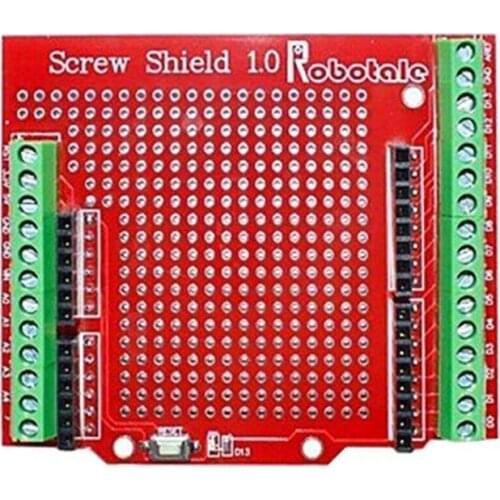 Proto Screw Shield for Arduino Open Source Reset Button D13 LED NEW