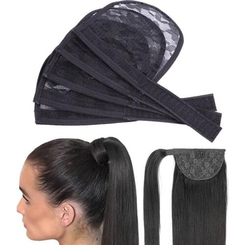 Hair Net For Making Ponytail Top Qulity Guleless Hairnet Adjustable Strap