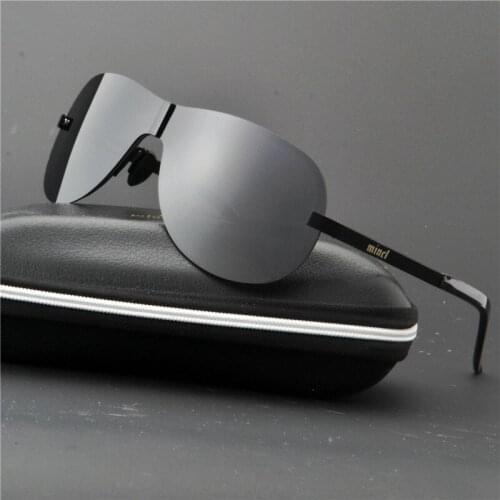 Driving Sunglasses Polarized Sunglasses Driving Frameless Fishing Goggles Sun Glasess Brand Designer One Piece Men Sunglasses NX
