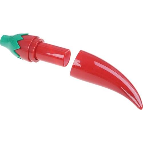 1PCS Red Empty Cosmetic Containers Lipstick Tube Pepper Lipstick Tubes Cosmetic Packaging DIY Cream Jars