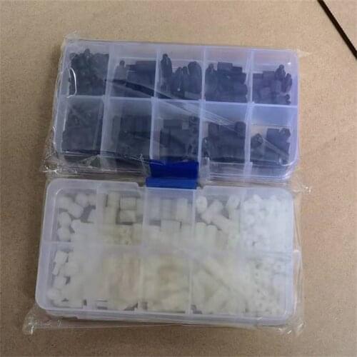 180Pcs M2 M2.5 M3*6/8/10/12 Female Male Hex Nylon Standoff Spacer Column For PCB Motherboard Fixed Plastic Spacing Screws Set