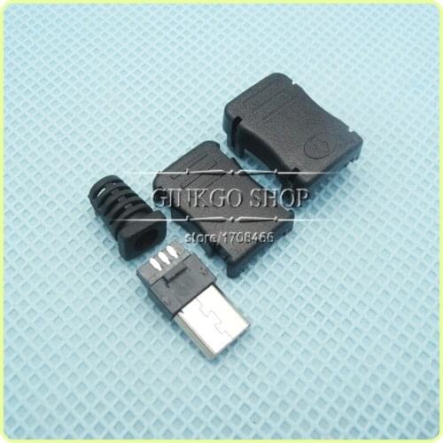 200sets/lot 4 in 1 Tablet charge ports MICRO USB 5P connector, Micro USB 5Pin Charging sockect Connector DIY USB male plug