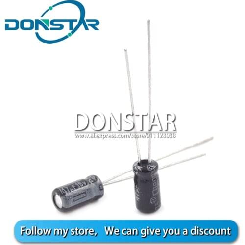20PCS 16V 47UF Aluminium Electrolytic Capacitor 47UF 16V 4*7MM Electrolytic Capacitor