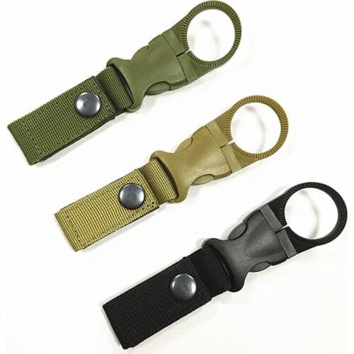 B57 Outdoor multi-functional mineral water clip/portable water bottle buckle/tactical nylon ribbon/ mountaineering deduction EDC