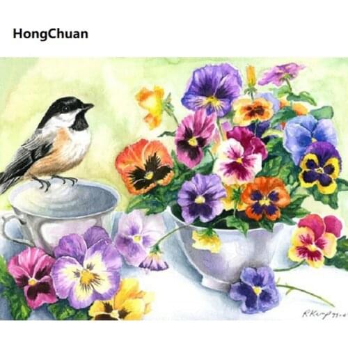 Fast delivery cute bird flower 5D DIY square/round diamond painting mosaic diamond embroidery cross stitch home decoration gift