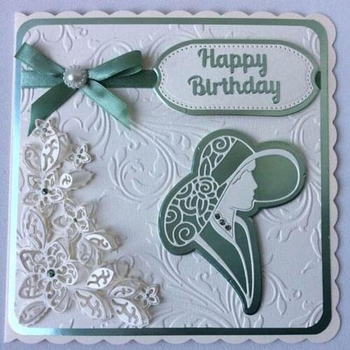 Elegant girl Carbon steel Cutting Dies Stencil Craft for DIY Creative Scrapbook Cut Stamps Dies Embossing Paper birthday card