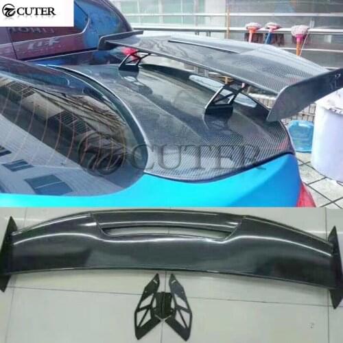 F80 F82 M3 M4 MAD Style Carbon Fiber Car body kit Rear Trunk Spoiler Lip Wing For BMW M4 M5 M6 2015