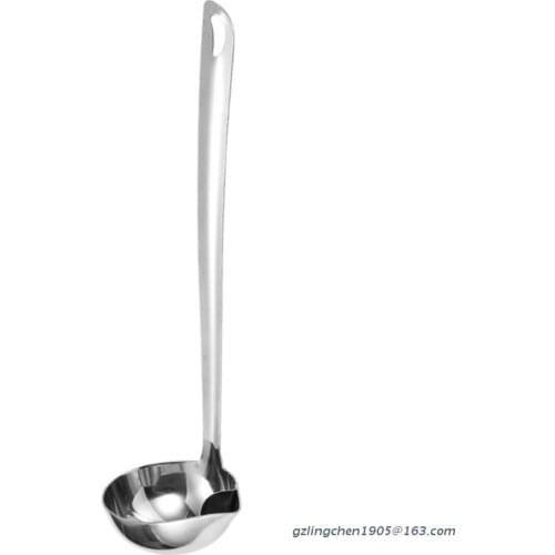 P8DE Stainless Steel Soup Fat Oil Separator Ladle Skimmer Spoon Soup Colander Kitchen