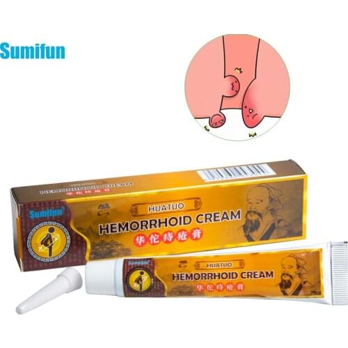 Sumifun 1Pcs HuaTuo Medical Hemorrhoids Ointment Anal Fissure Internal Hemorrhoids & External Herbs Pain Relief Cream K10001