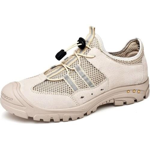Jumpmore Outdoor Mesh Shoes Men Casual Sneakers Hiking Shoes Size 38-44