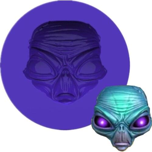 New Monster Head Silicone Chocolate Mold Baking Cake Molds Kitchen Tools 17254