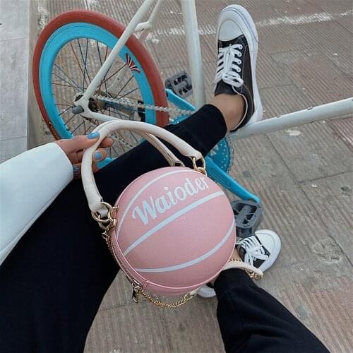 Ins New Product Zipper Basketball Crossbody Bags Fashion Casual Shopping Travel Roomy PU Leather Women Handbag