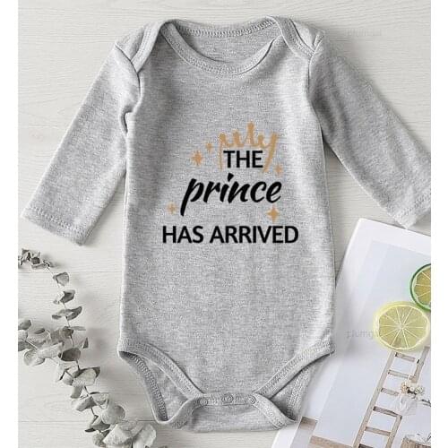 New Born Baby Items Jumpsuit for Newborn Winter Boy Clothes Long Sleeve Rompers Printing Prince Infant Girls Rompers