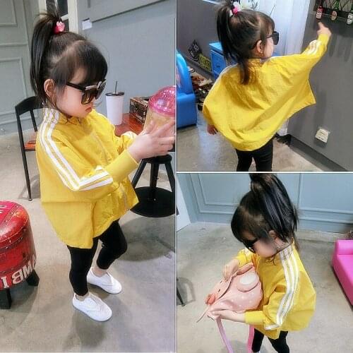 Girls Boys Autumn Long Sleeve Thin Jacket Baby Kids Children Casual Coat