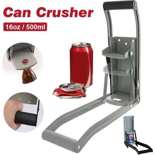 Openers 500ml/160Z Beer Can Crusher Wall Mounted Hand Push Soda Cans Bottle Opener Can Opener Kitchen Tools Recycling Tool