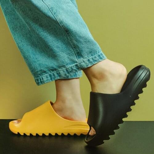 WEH slippers for men Shoes Summer beach Fashion Leisure Shoes Women Platform Wedges Fish Mouth Sandal Thick Bottom Slippers