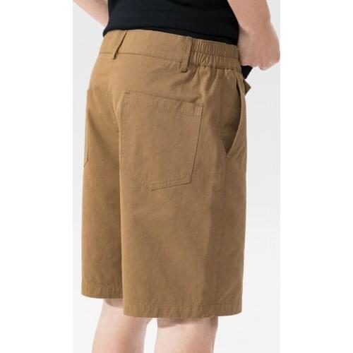 New Summer 100% Cotton Solid Shorts Men High Quality Fashion Casual Business Male Clothing Half Cargo Pants Boys Long Shorts