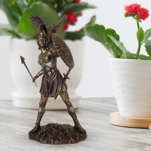 Resin Athena Goddess Sculpture Greek Statues Collecting Ornament Home Decoration Wedding Ornament Statue Home Decoration