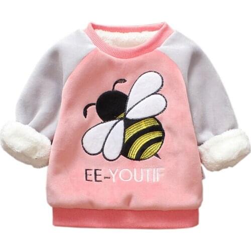 Girls Hoodies Warm Sweatshirts Fashion Spring Toddler Boys Coats Baby Kids Clothing Autumn Children Long Sleeve Sweatshirt Tops
