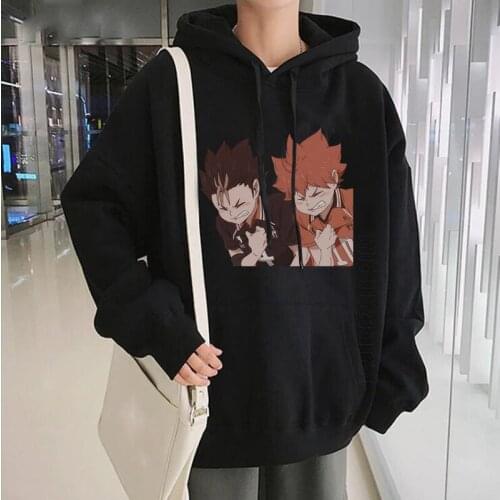 Anime Haikyuu Graphic Men Harajuku Funny Hoodies Streetwear Unisex Clothes College Pullovers Women Men Oversized Hoodies