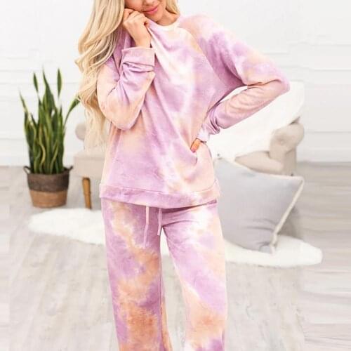 Womens Sleep Nightgown Breathable Loose Style Clothes Two Pieces Printing Pajamas for Sleepwear 2021 пижама женская