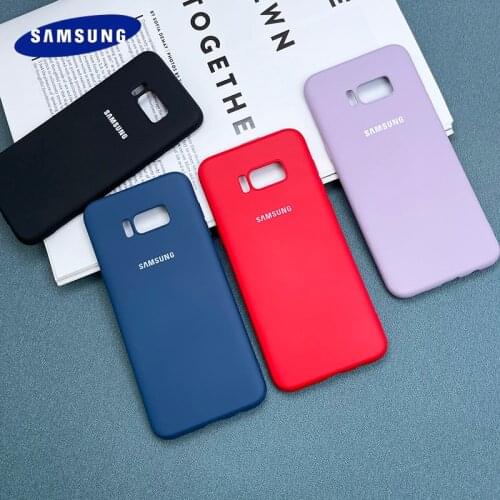 Samsung Galaxy S8 S8Plus Liquid Silicone Case Silky Soft-Touch Finish Back Protective Cover For Samsung S8