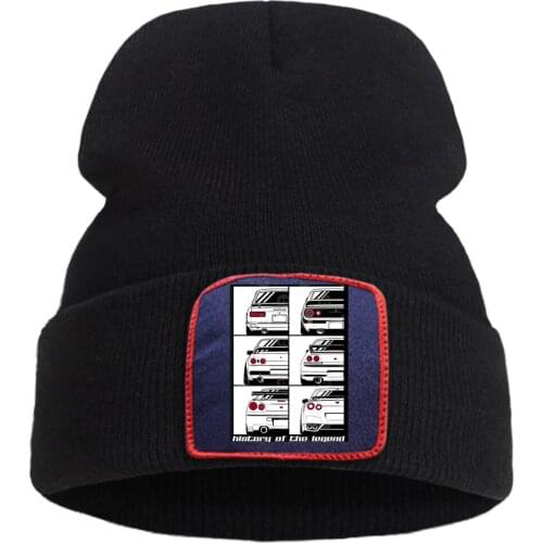 Harajuku Unisex Bonnet Caps Hot Sale Outdoor Ski Skullies Hat Evolutionary History Car Knitted Cap Breathable Winter Beanie Hats