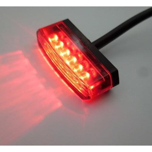 12V 6 LED Motorcycle Rear Brake LED Tail Stop Light Lamp For Dirt Taillight Rear License Plate Light Accessories Decorative Lamp