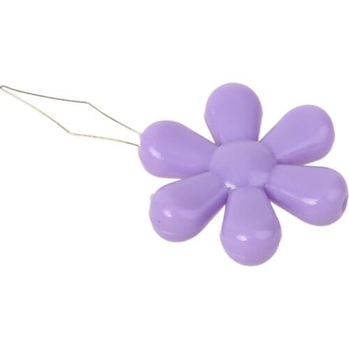 20pcs/box Flower Shape Wire Loop Needle Threaders Needlework Thread Guide Tool G6DB