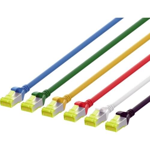 5pcs/pack) 10G CAT6A SFTP Network RJ45 Patch Cord Shielded LSOH Ethernet Cat 6A Snagless Patch Lead Cable 0.25/0.5/1/2/3/5/10M