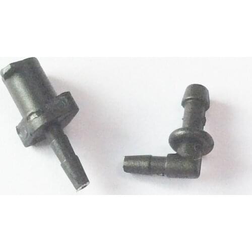 50Pairs Black Tube Connectors For Acoustic Tube Earphone Of Walkie Talkie